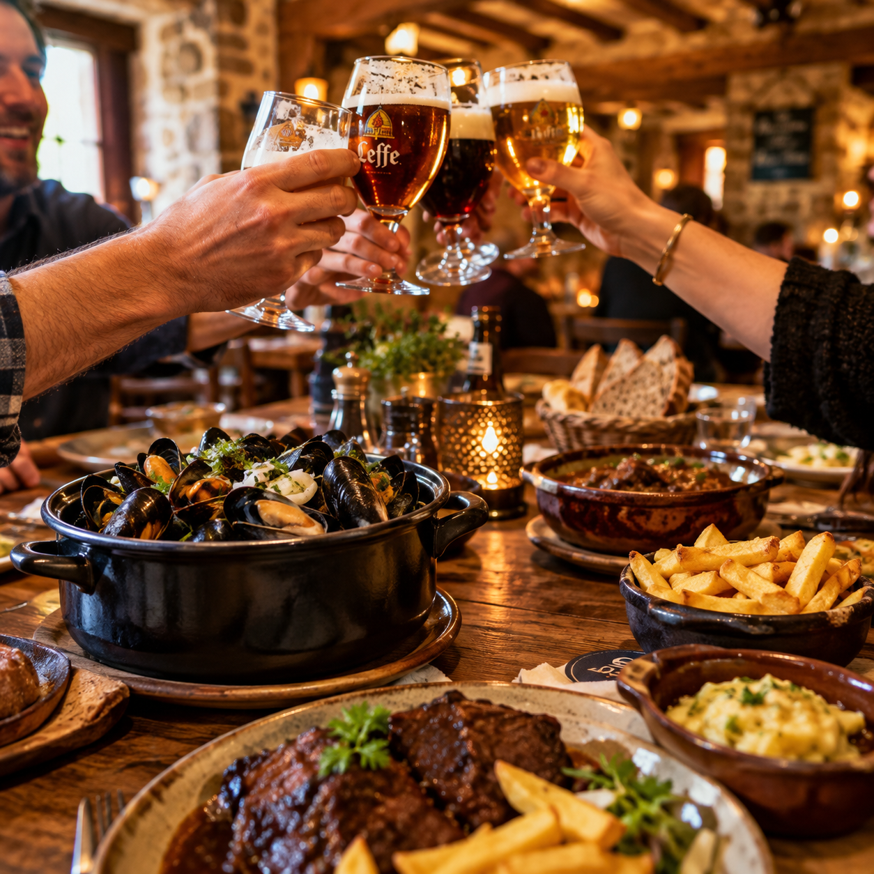 Tablée conviviale à l'Auberge du Snouk